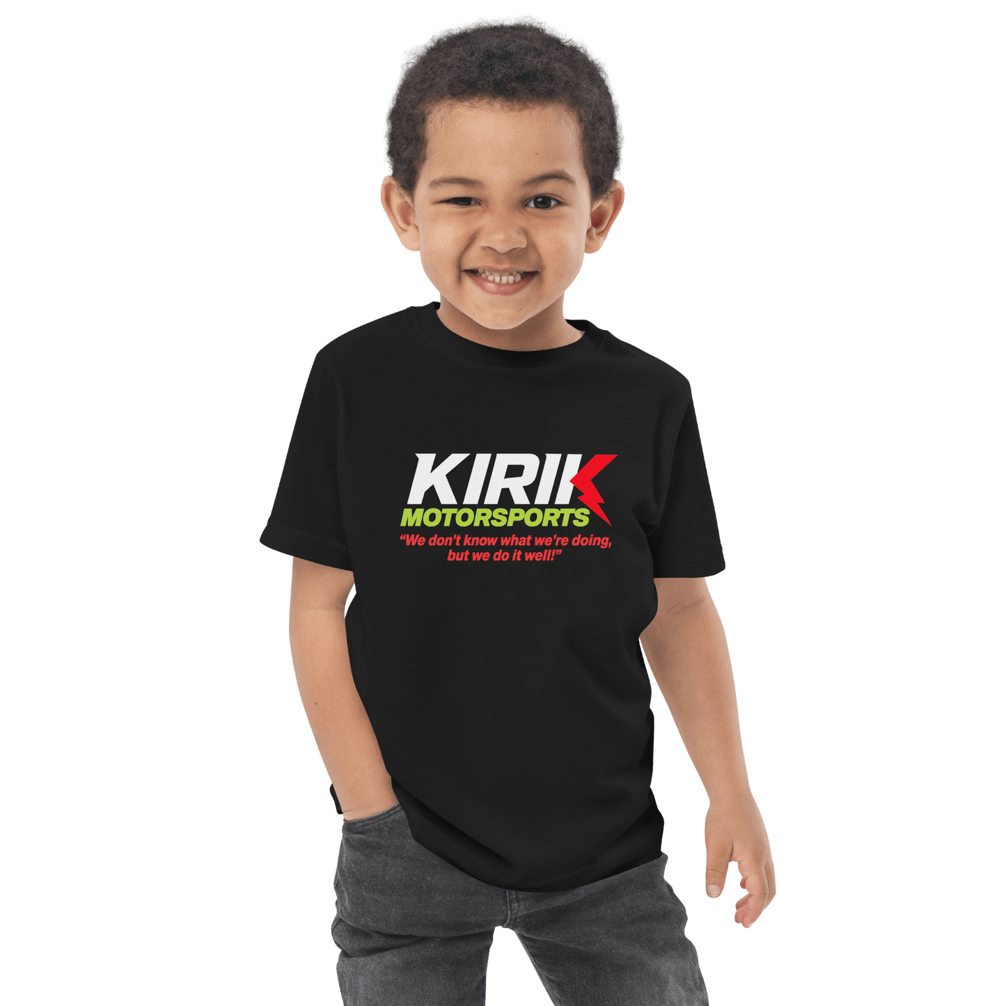 Kirik Toddler jersey t-shirt Black - Kirik Motorsports