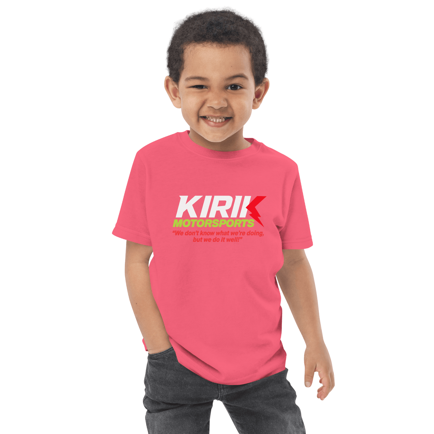 Kirik Toddler jersey t-shirt Hot Pink - Kirik Motorsports