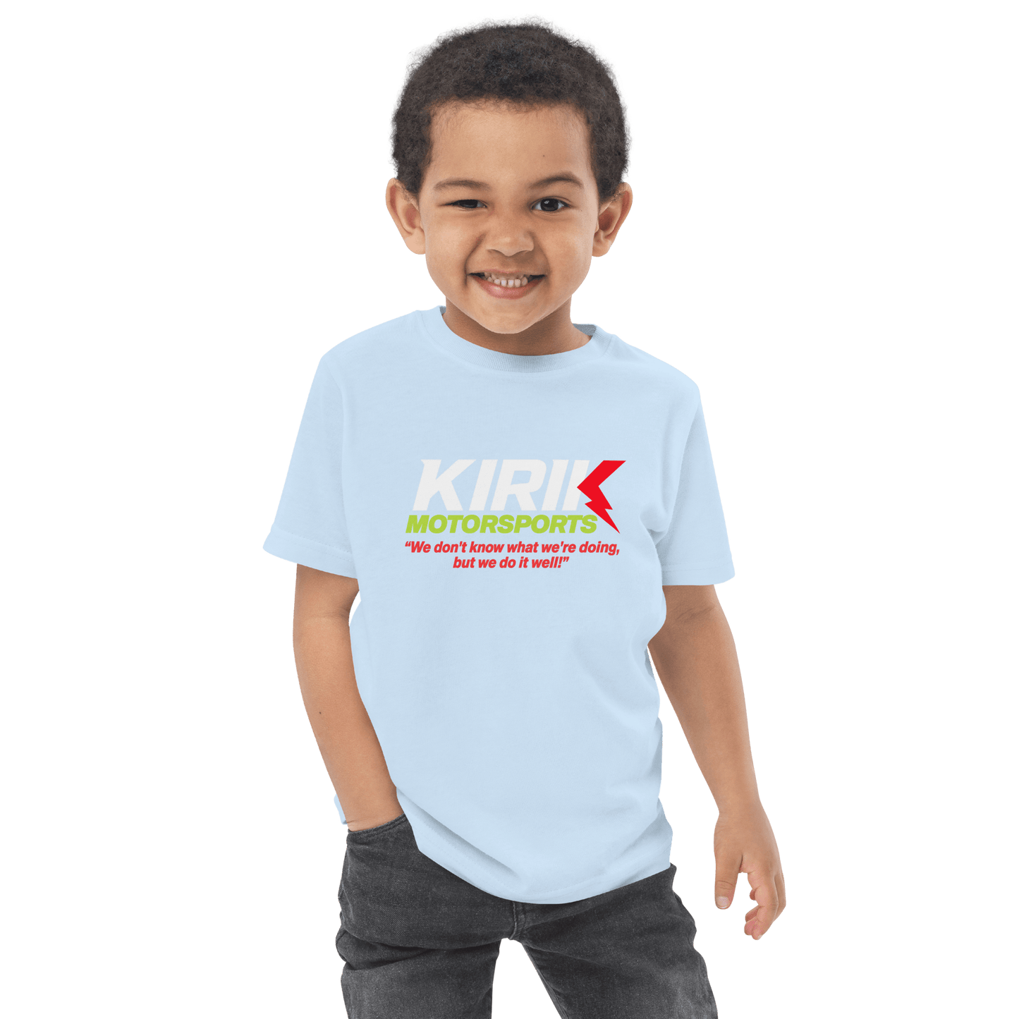 Kirik Toddler jersey t-shirt Light Blue - Kirik Motorsports