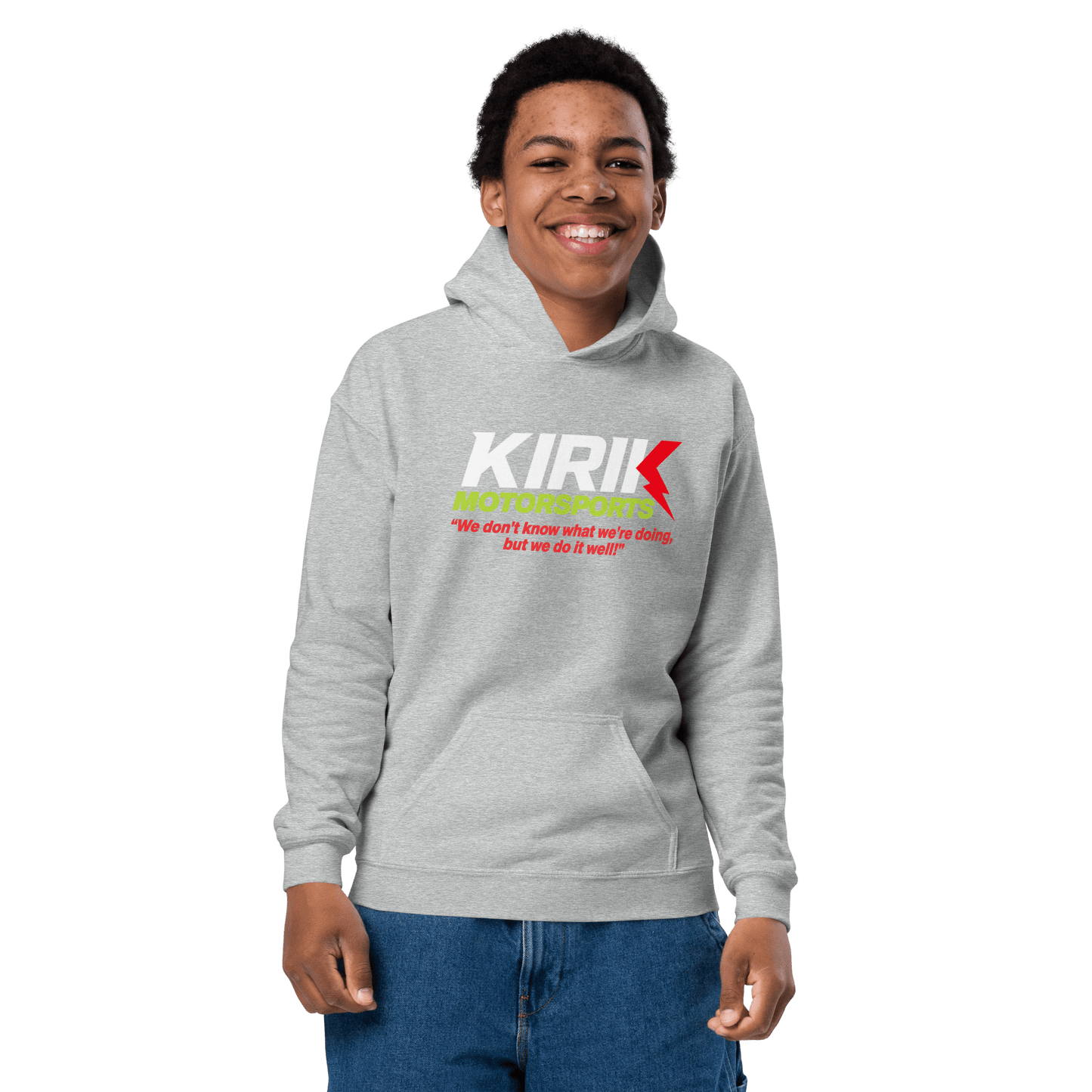 Kirik Youth hoodie Sport Grey - Kirik Motorsports