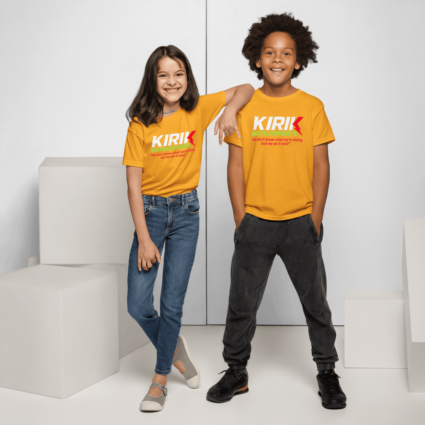 Kirik Youth t-shirt Gold - Kirik Motorsports