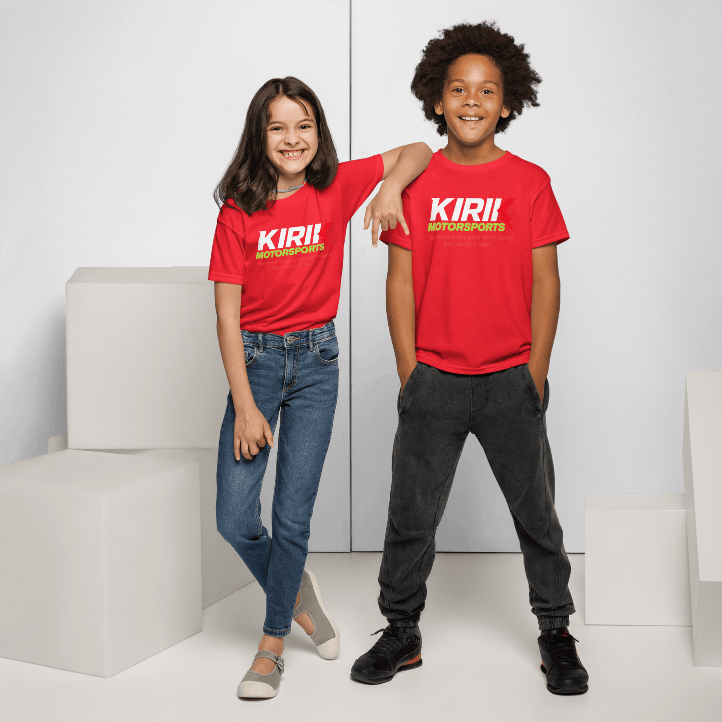 Kirik Youth t-shirt Red - Kirik Motorsports
