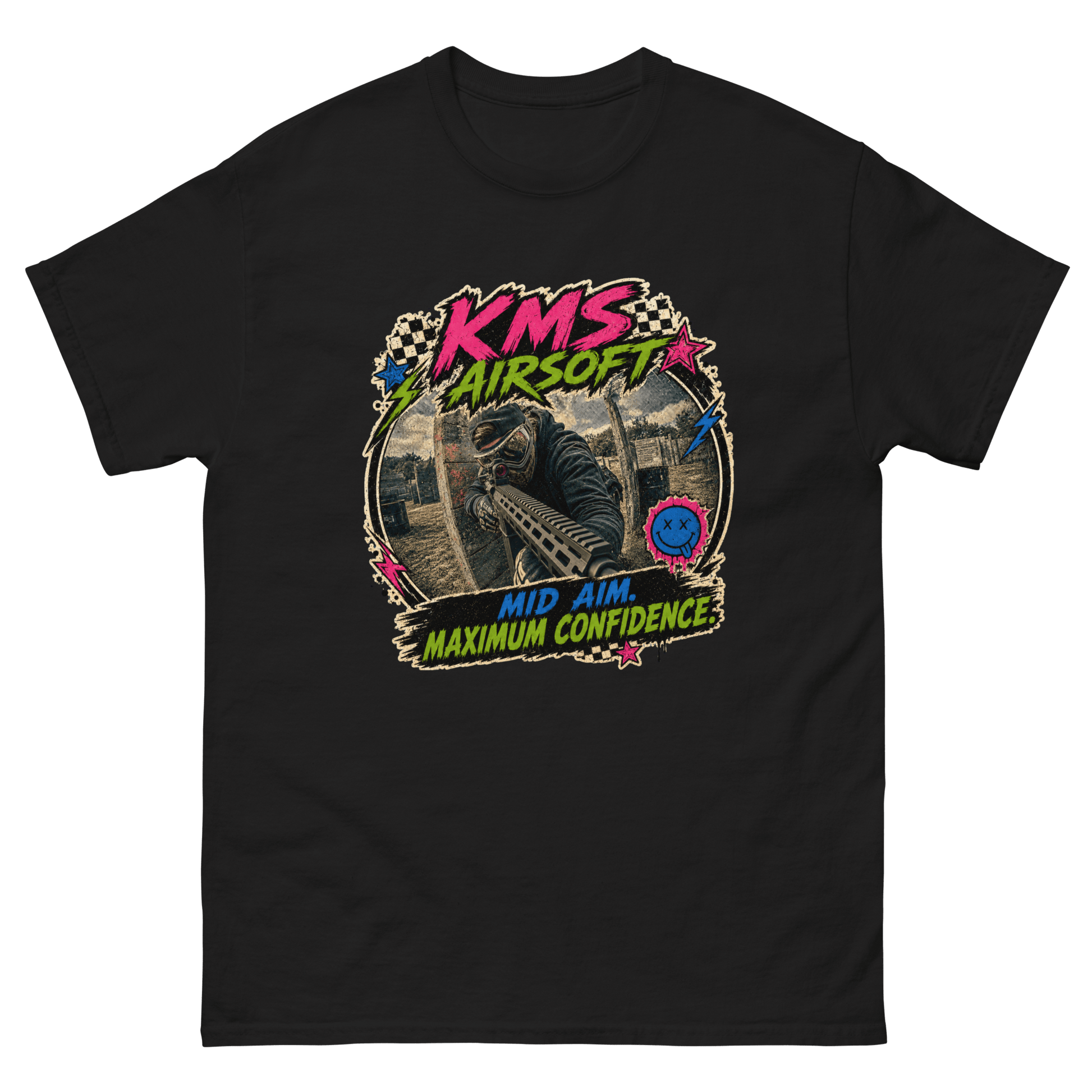 KMS Airsoft Maximum Confidence Tee Black - Kirik Motorsports