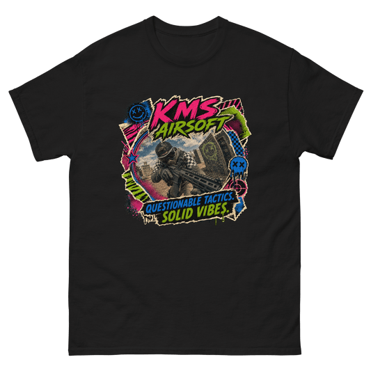 KMS Airsoft Questionable Tactics Tee Black - Kirik Motorsports