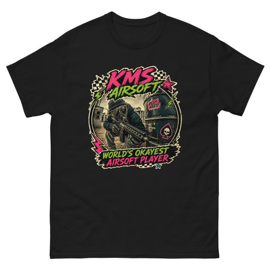 KMS Airsoft World’s Okayest Player Tee Black - Kirik Motorsports