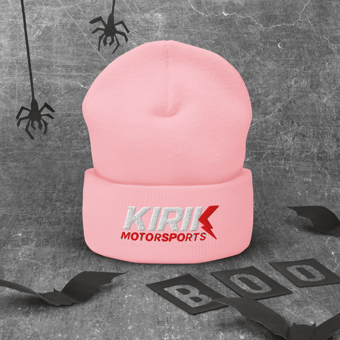 KMS Cuffed Beanie Baby Pink - Kirik Motorsports