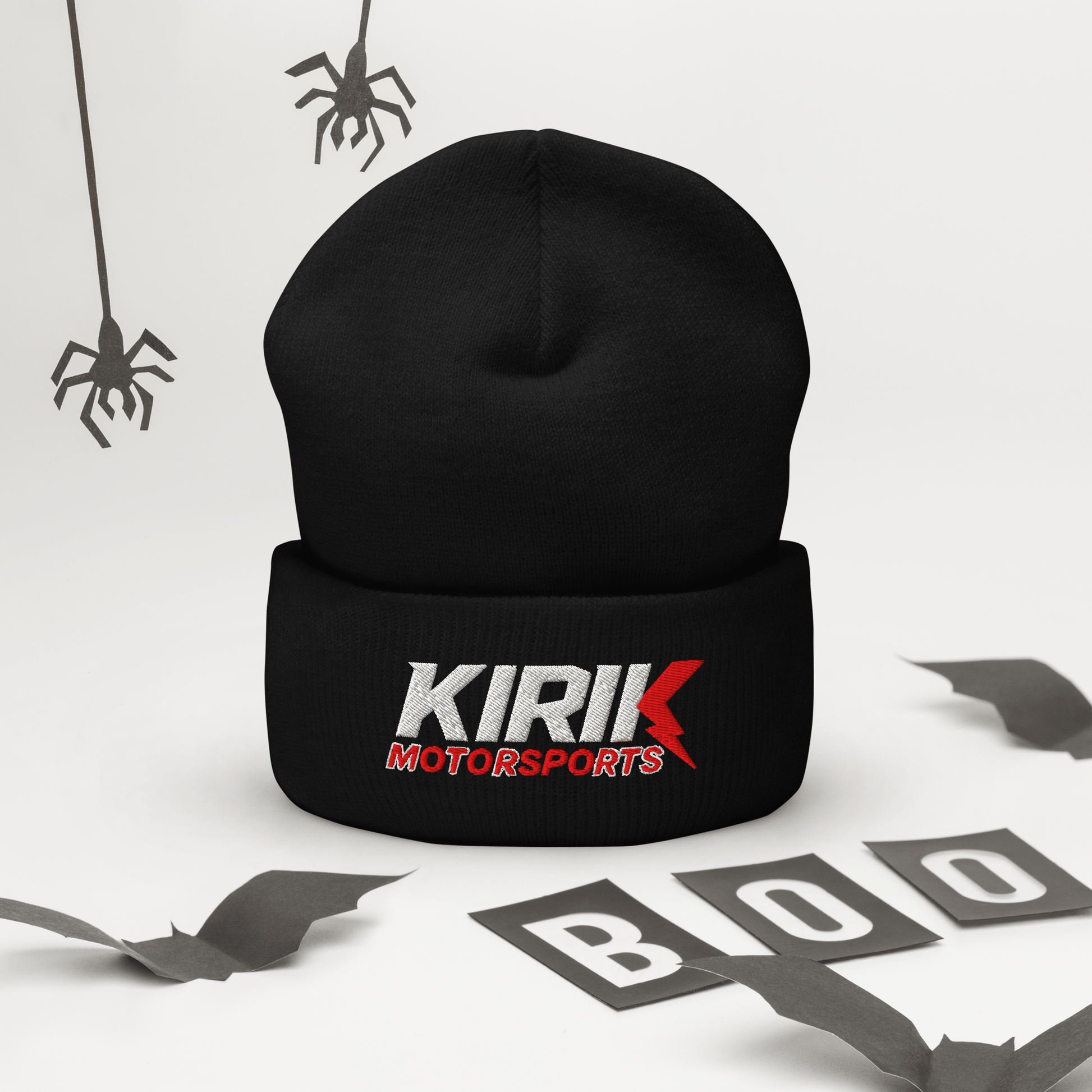 KMS Cuffed Beanie Black - Kirik Motorsports