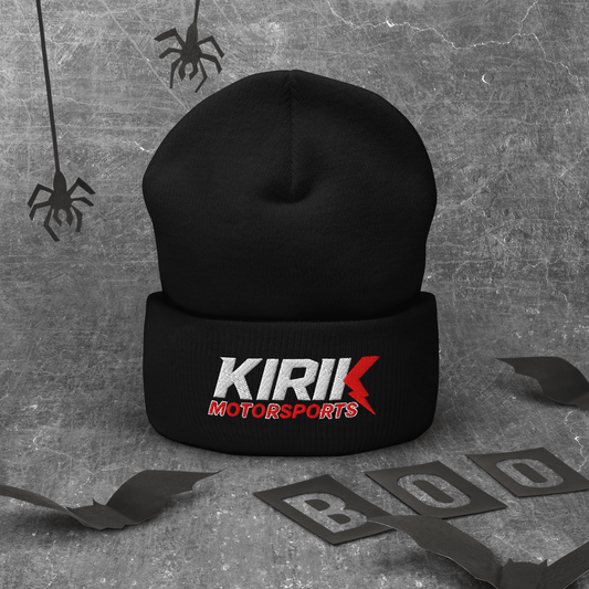 KMS Cuffed Beanie Black - Kirik Motorsports