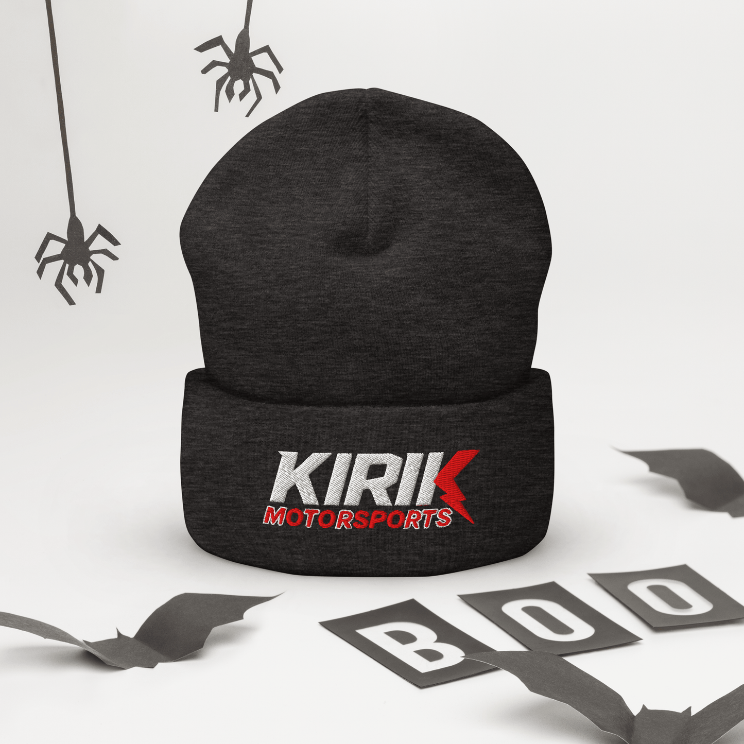 KMS Cuffed Beanie Dark Grey - Kirik Motorsports