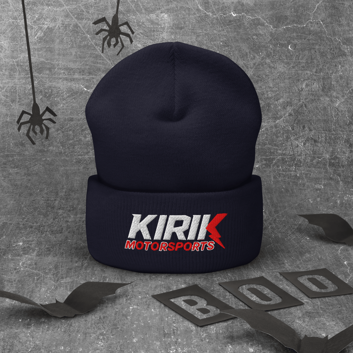 KMS Cuffed Beanie Navy - Kirik Motorsports