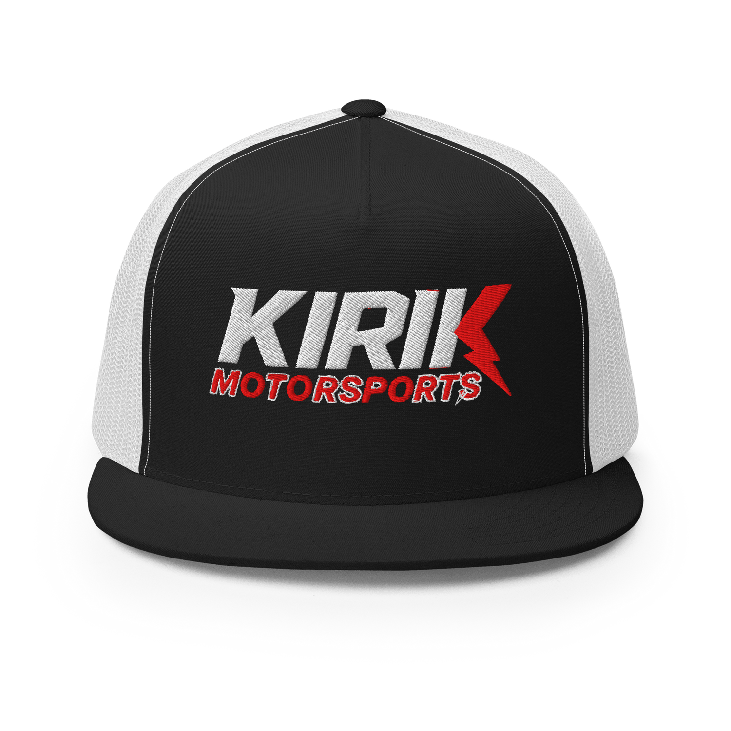 KMS Trucker Cap Black/ White - Kirik Motorsports