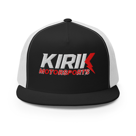 KMS Trucker Cap Black/ White - Kirik Motorsports