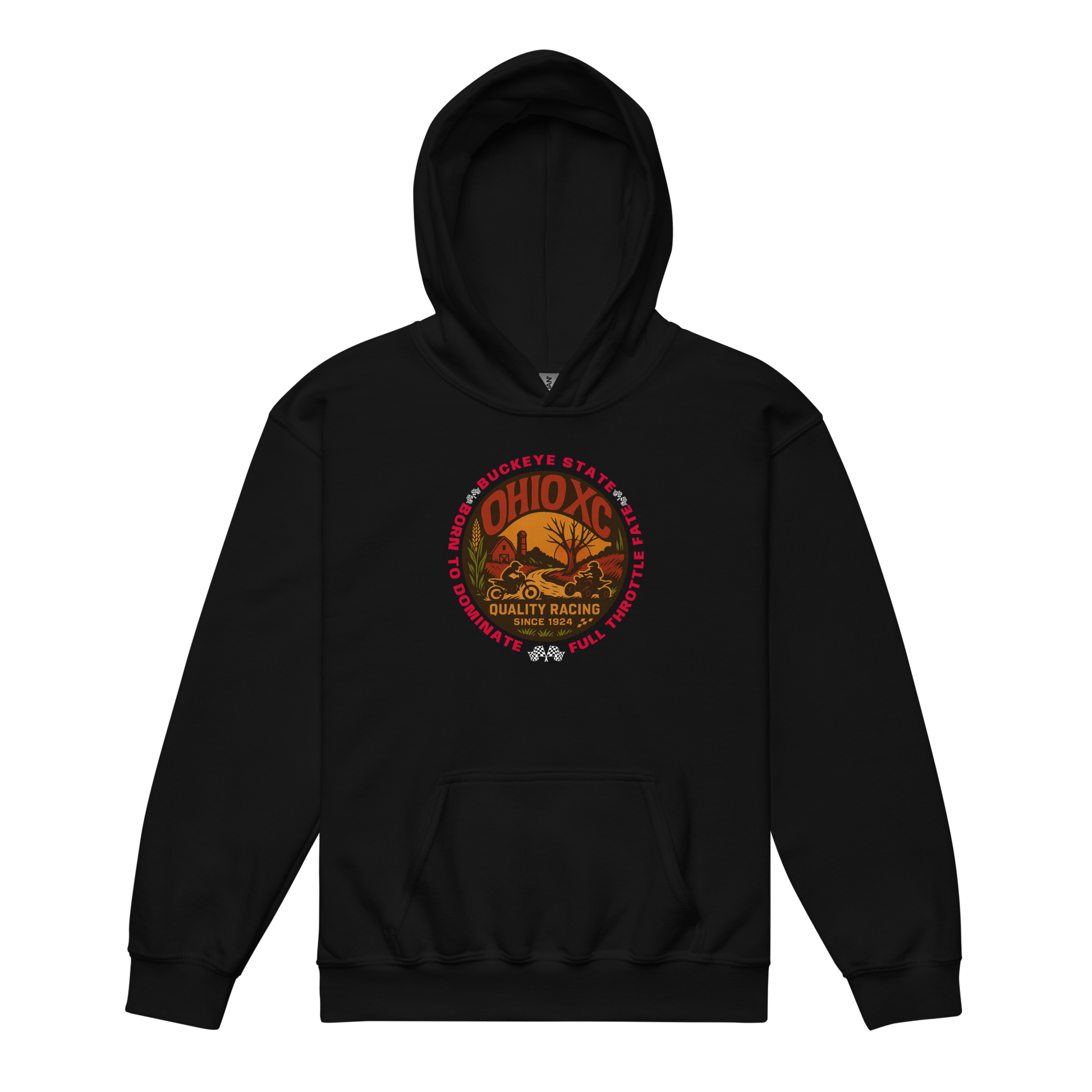 OH XC Hoodie Black - Kirik Motorsports