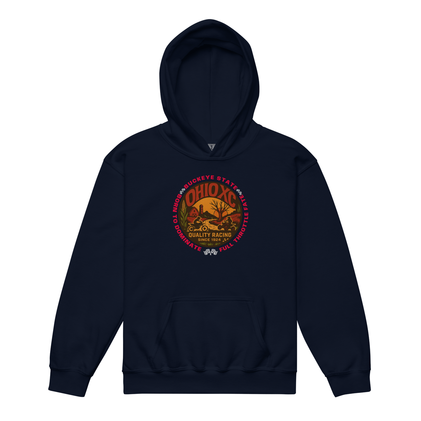 OH XC Hoodie Navy - Kirik Motorsports