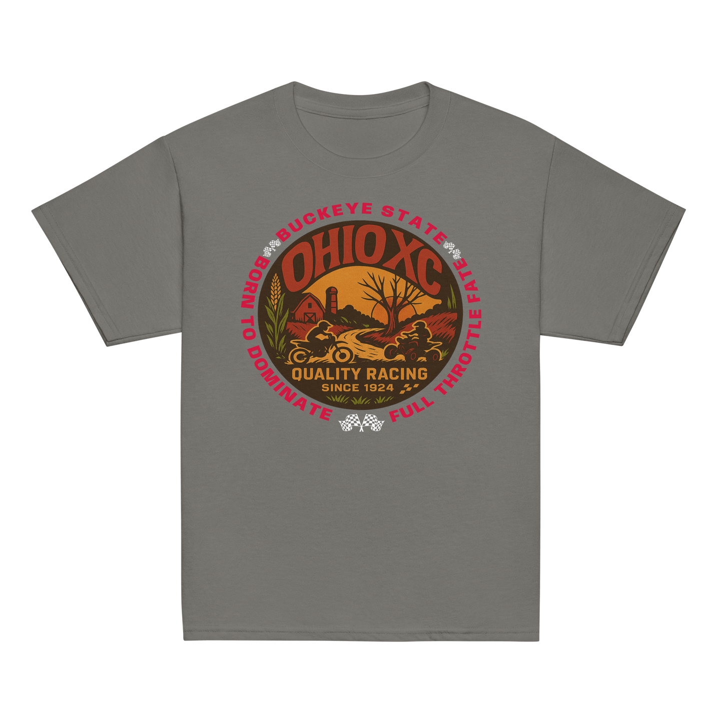 OH XC tee Charcoal - Kirik Motorsports