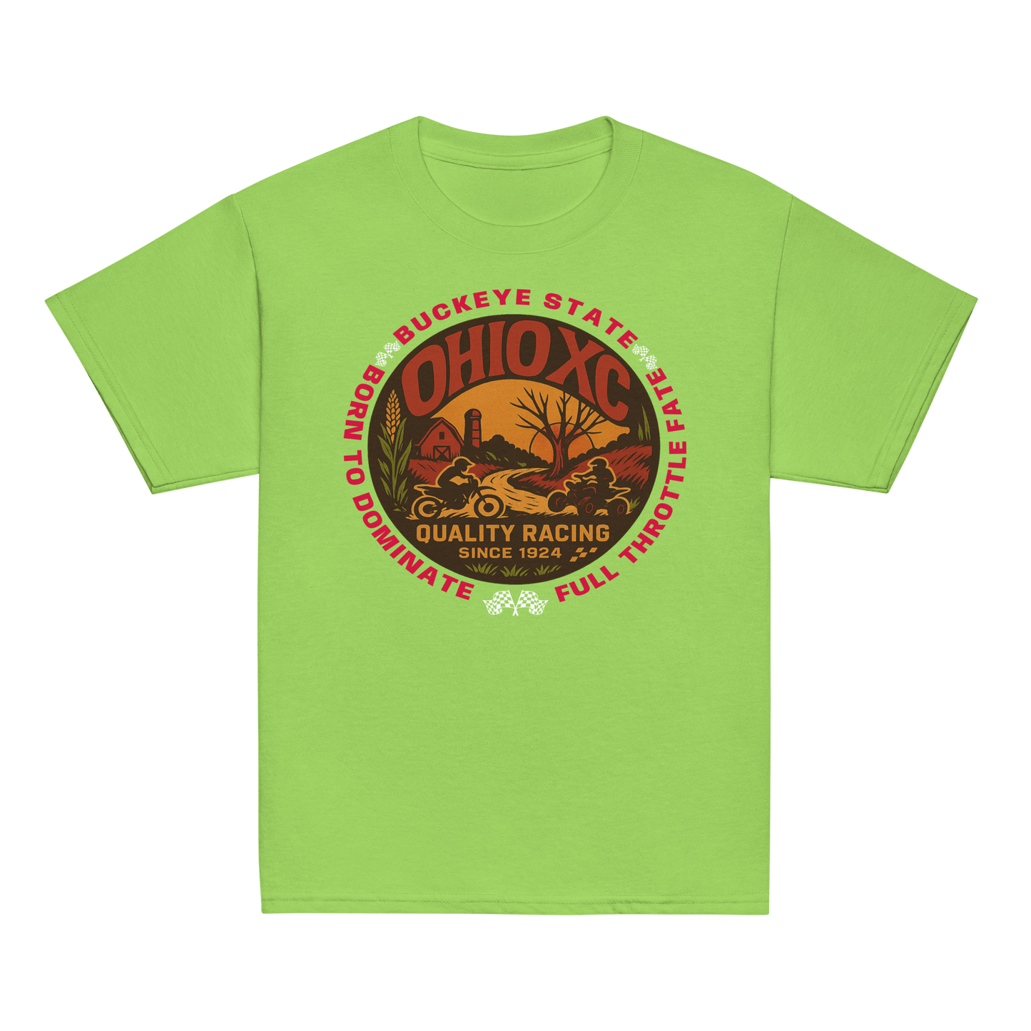 OH XC tee Lime - Kirik Motorsports