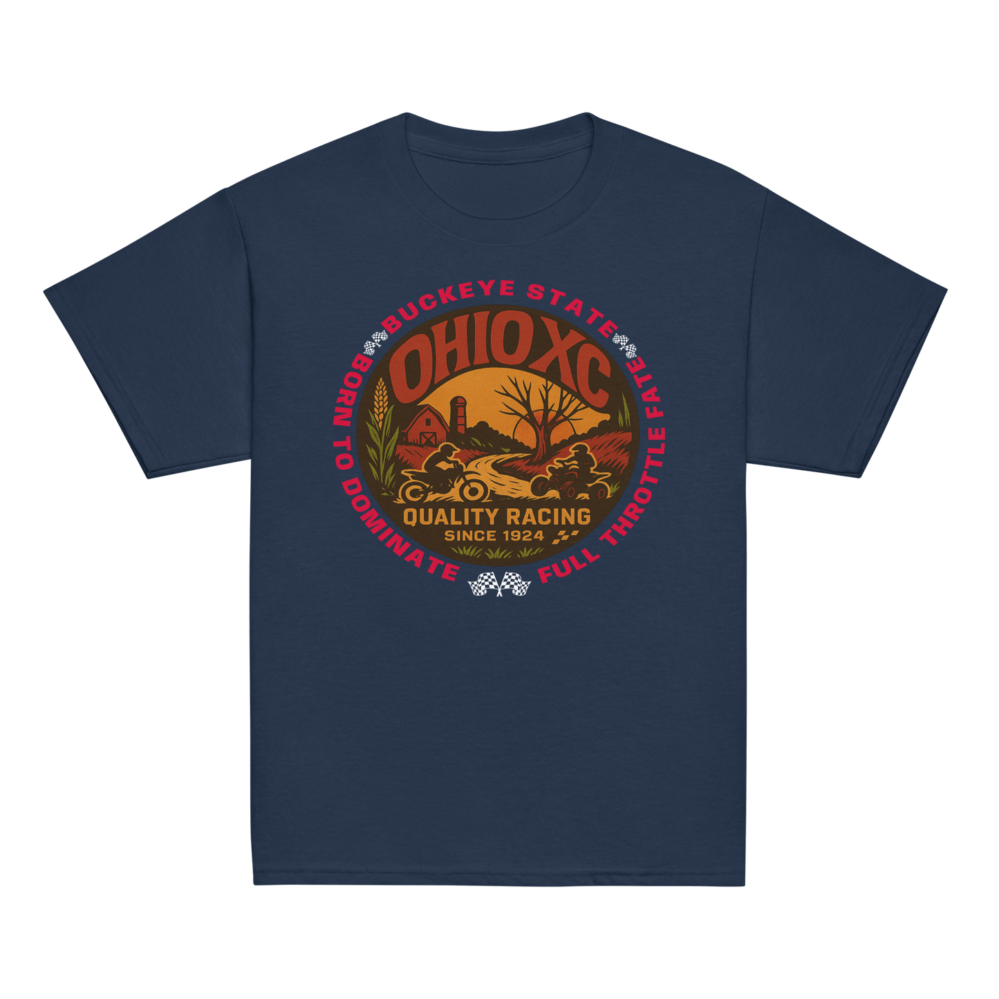 OH XC tee Navy - Kirik Motorsports