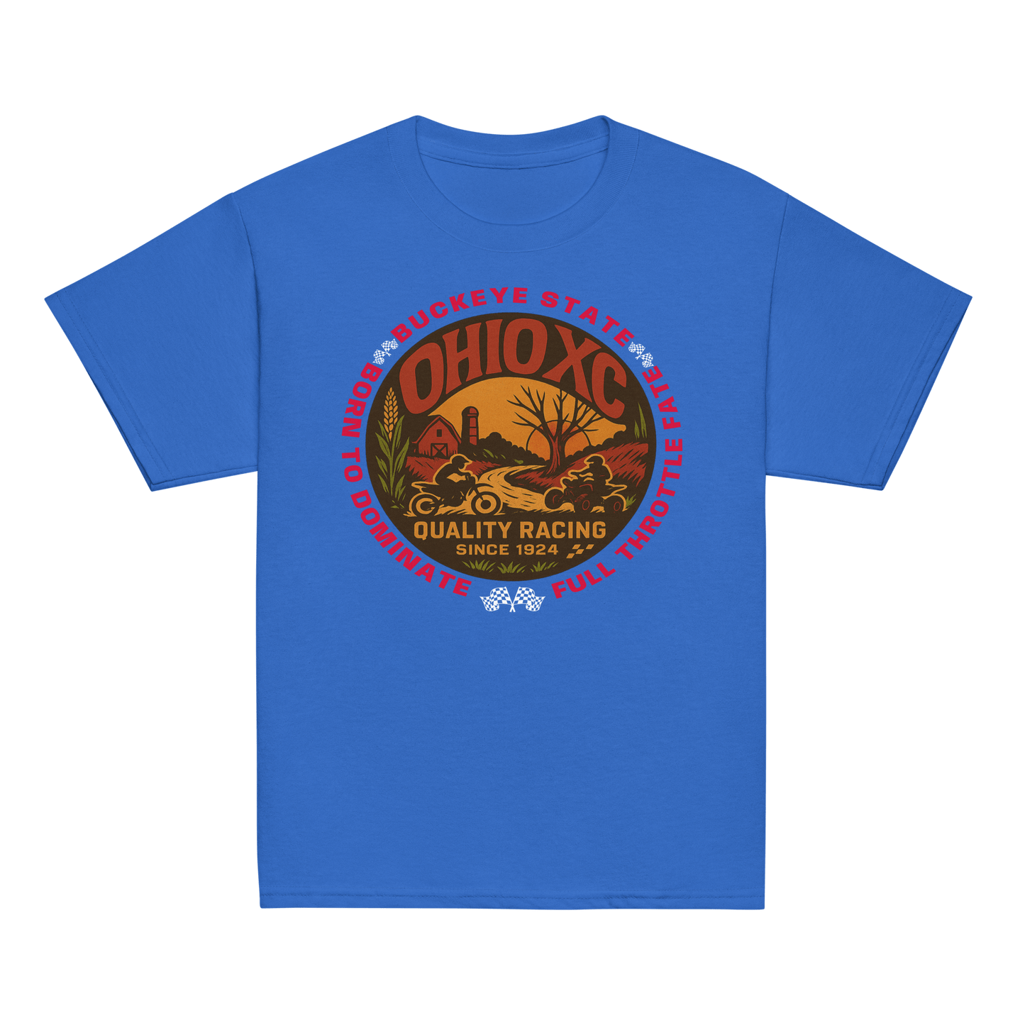 OH XC tee Royal - Kirik Motorsports