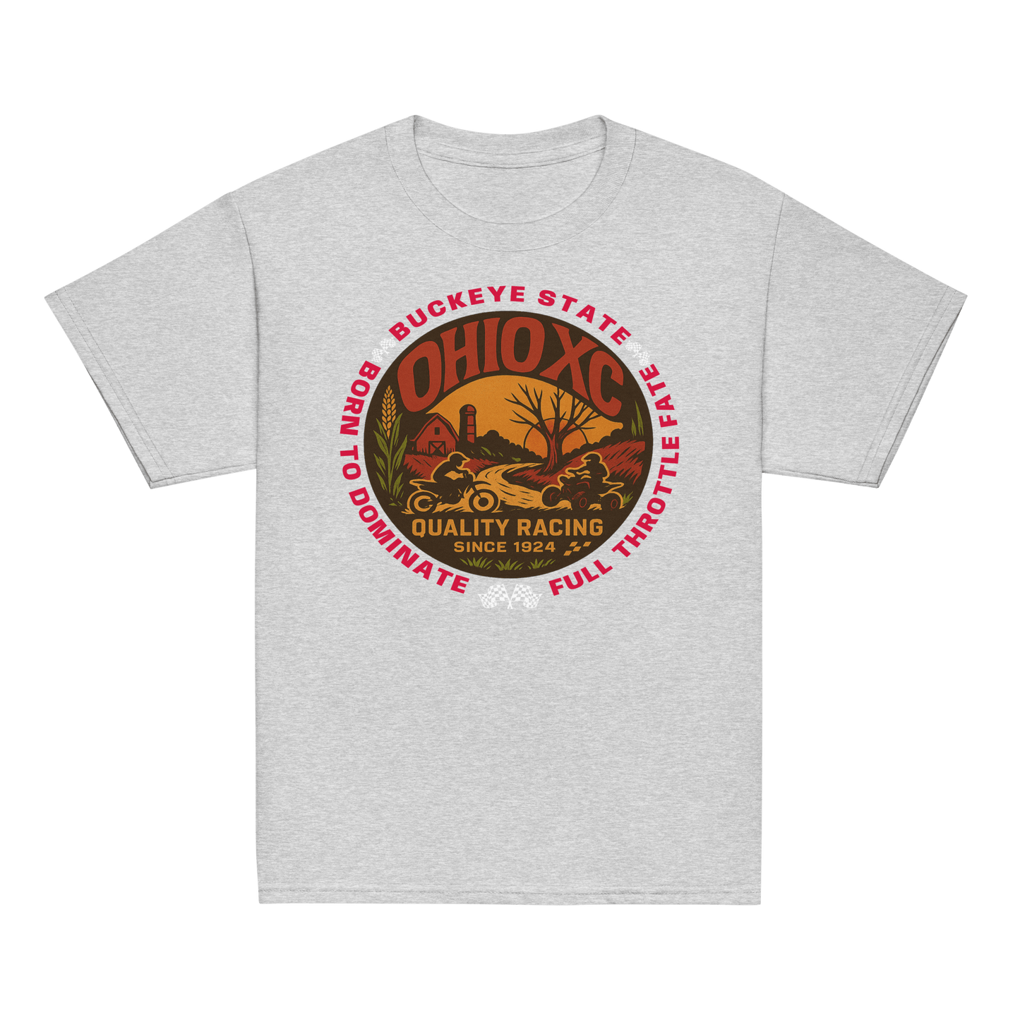 OH XC tee Sport Grey - Kirik Motorsports
