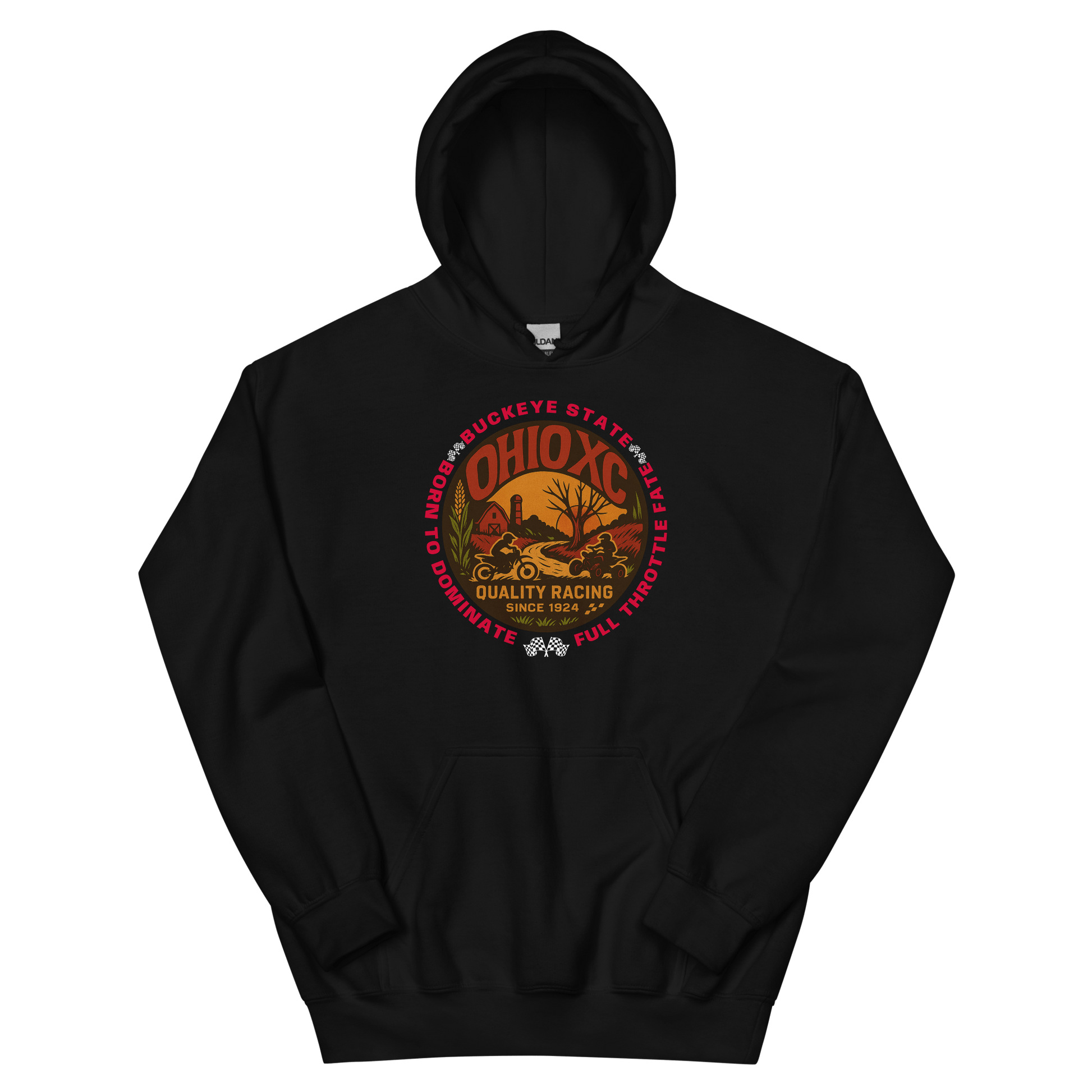 Ohio XC Hoodie Black - Kirik Motorsports