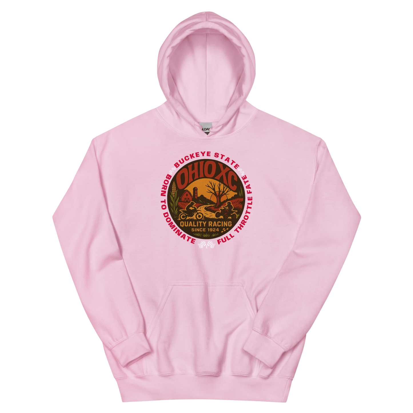 Ohio XC Hoodie Light Pink - Kirik Motorsports