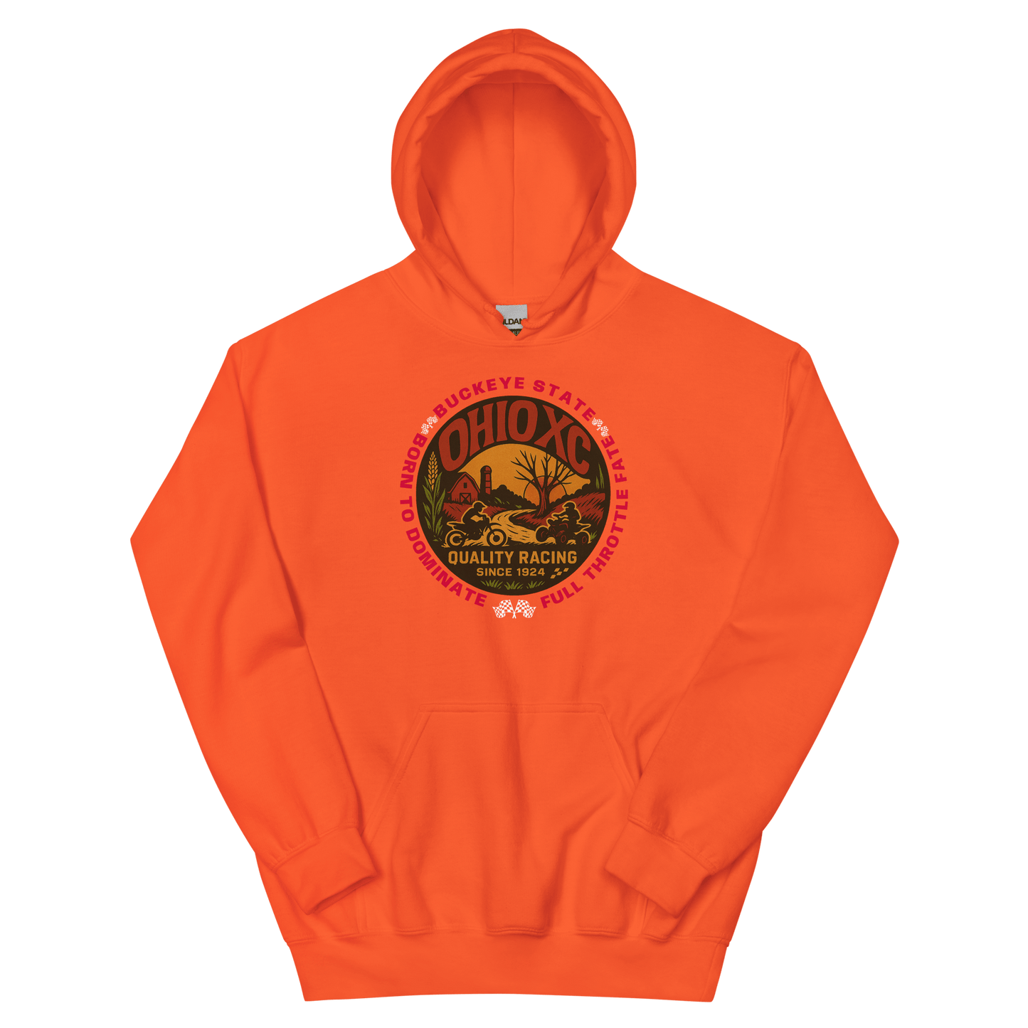 Ohio XC Hoodie Orange - Kirik Motorsports