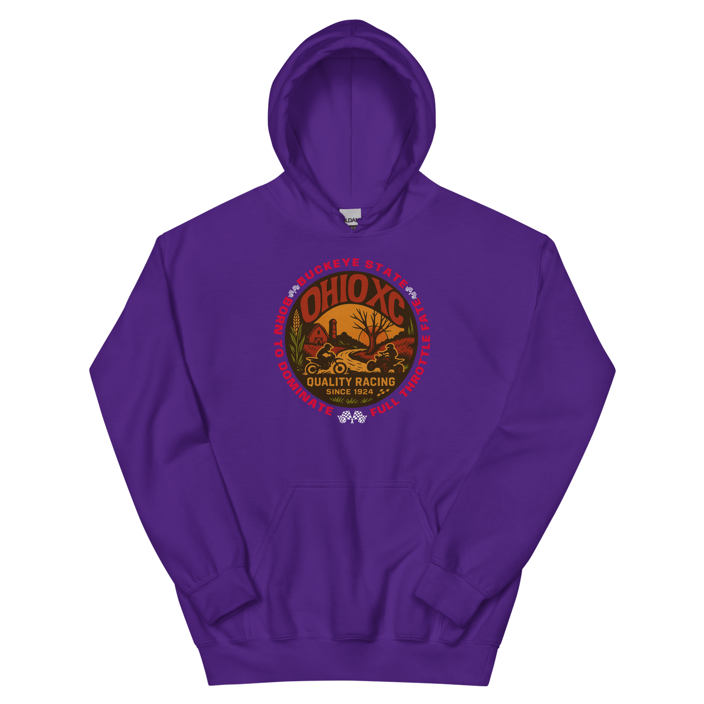 Ohio XC Hoodie Purple - Kirik Motorsports
