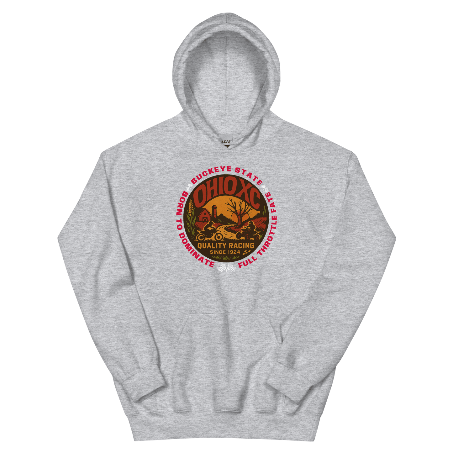 Ohio XC Hoodie Sport Grey - Kirik Motorsports