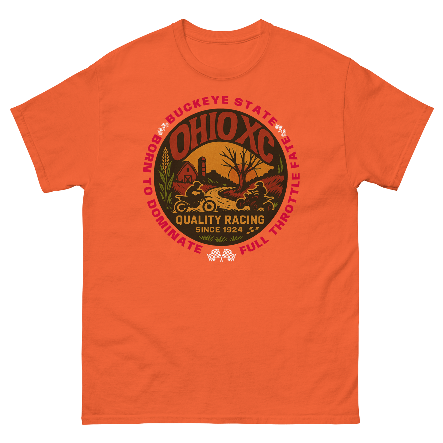 Ohio XC tee Orange - Kirik Motorsports