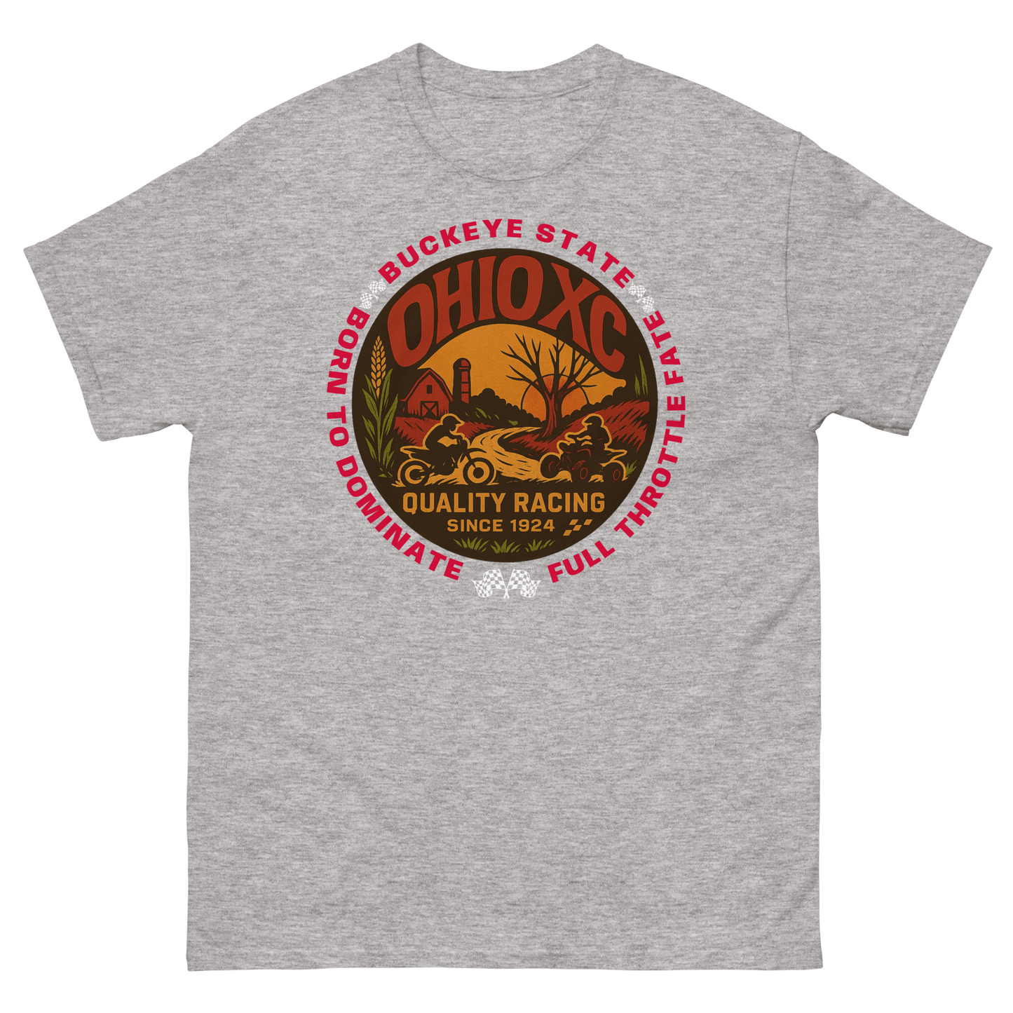 Ohio XC tee Sport Grey - Kirik Motorsports