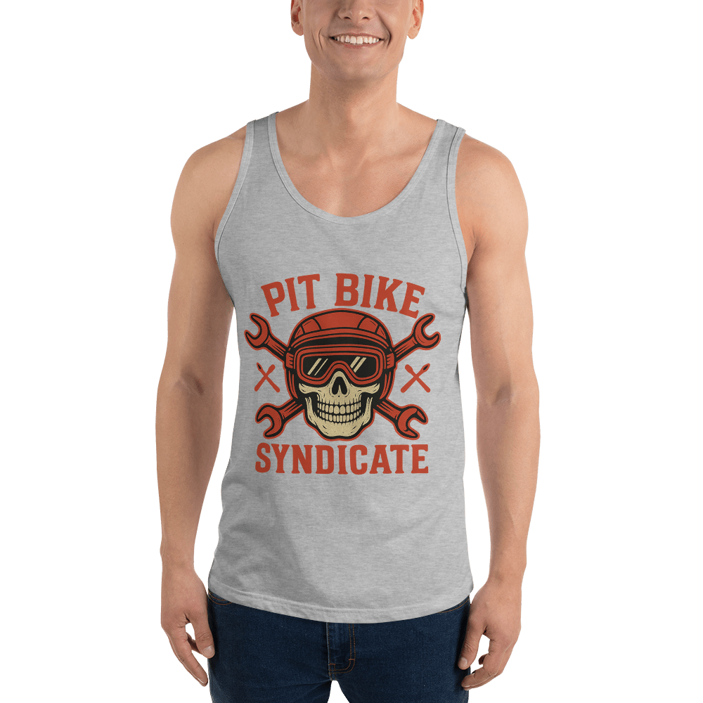 Pit Bike Syndicate Tank Athletic Heather - Kirik Motorsports