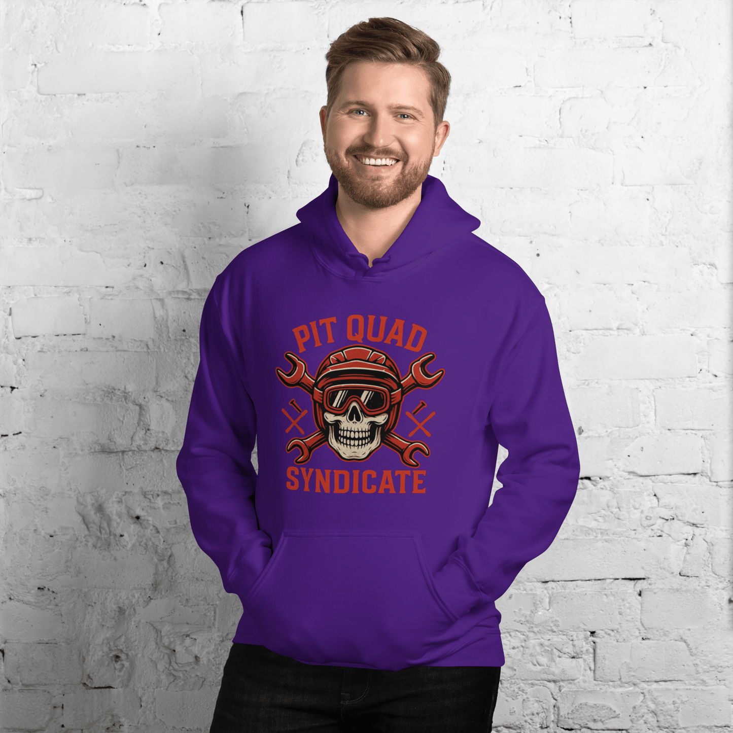 Pit Quad Syndicate Hoodie Purple - Kirik Motorsports