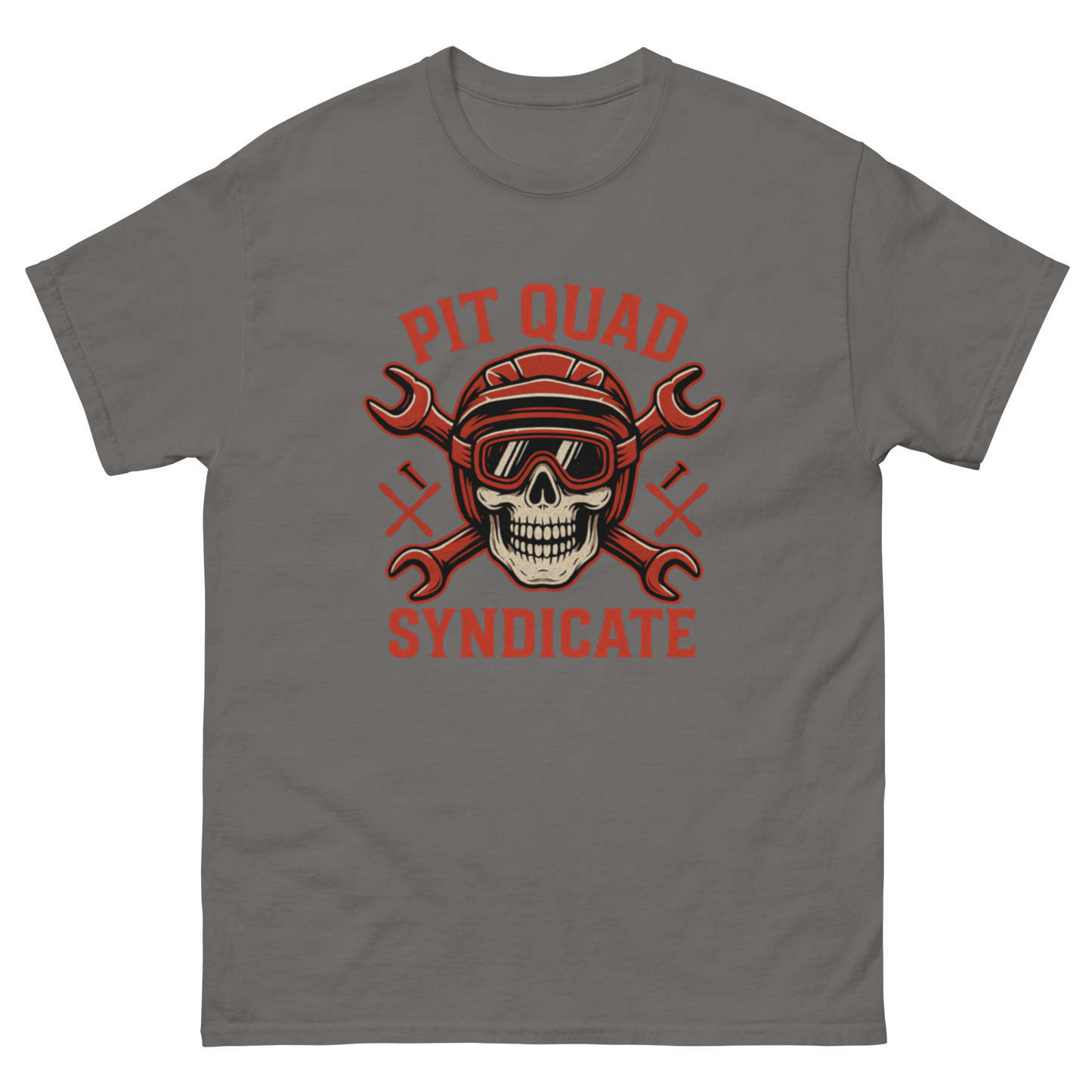 Pit Quad Syndicate tee Charcoal - Kirik Motorsports