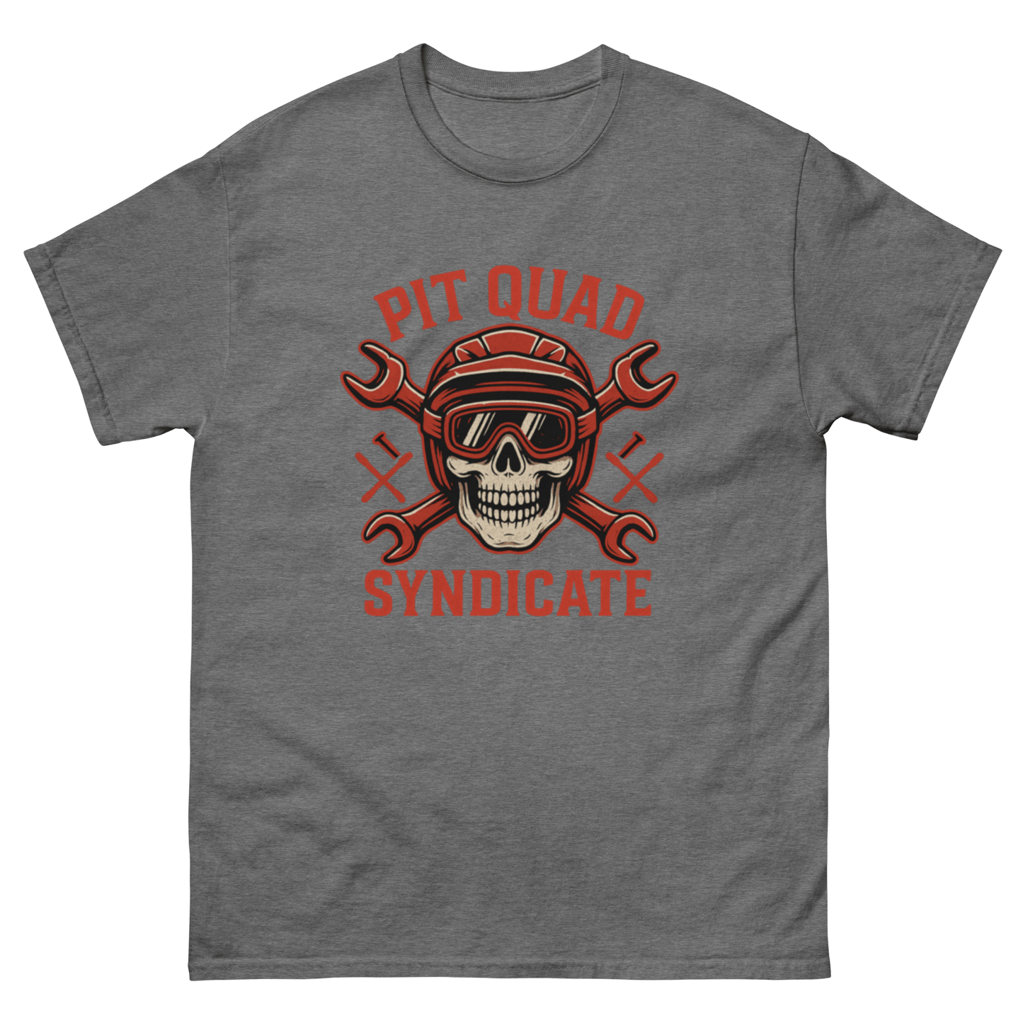 Pit Quad Syndicate tee Graphite Heather - Kirik Motorsports
