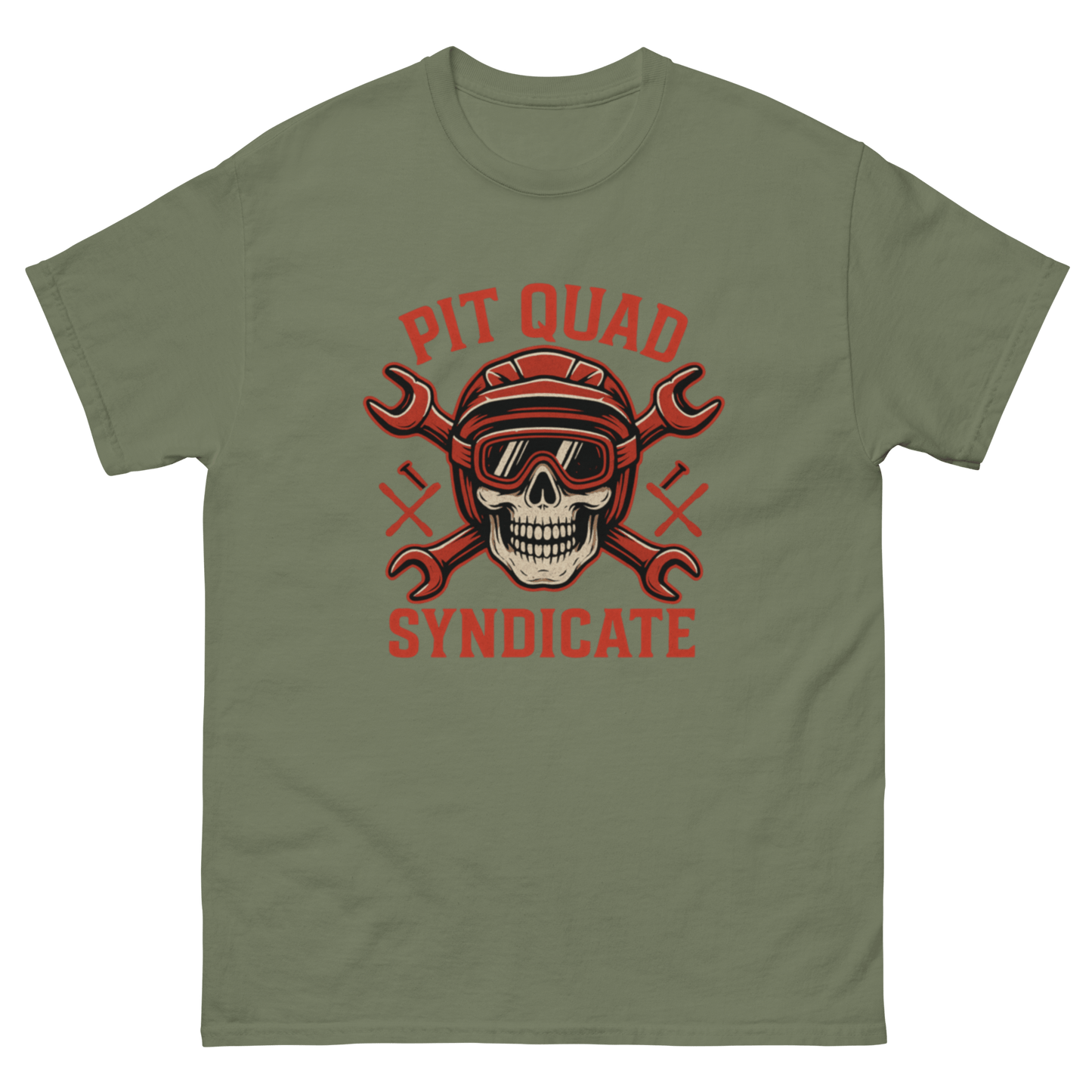Pit Quad Syndicate tee Military Green - Kirik Motorsports