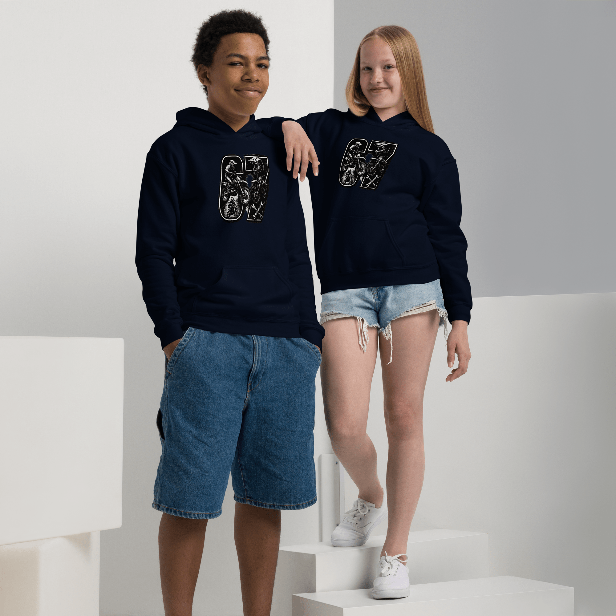 SixSeven Youth hoodie | Kirik Motorsports Moto & ATV Apparel