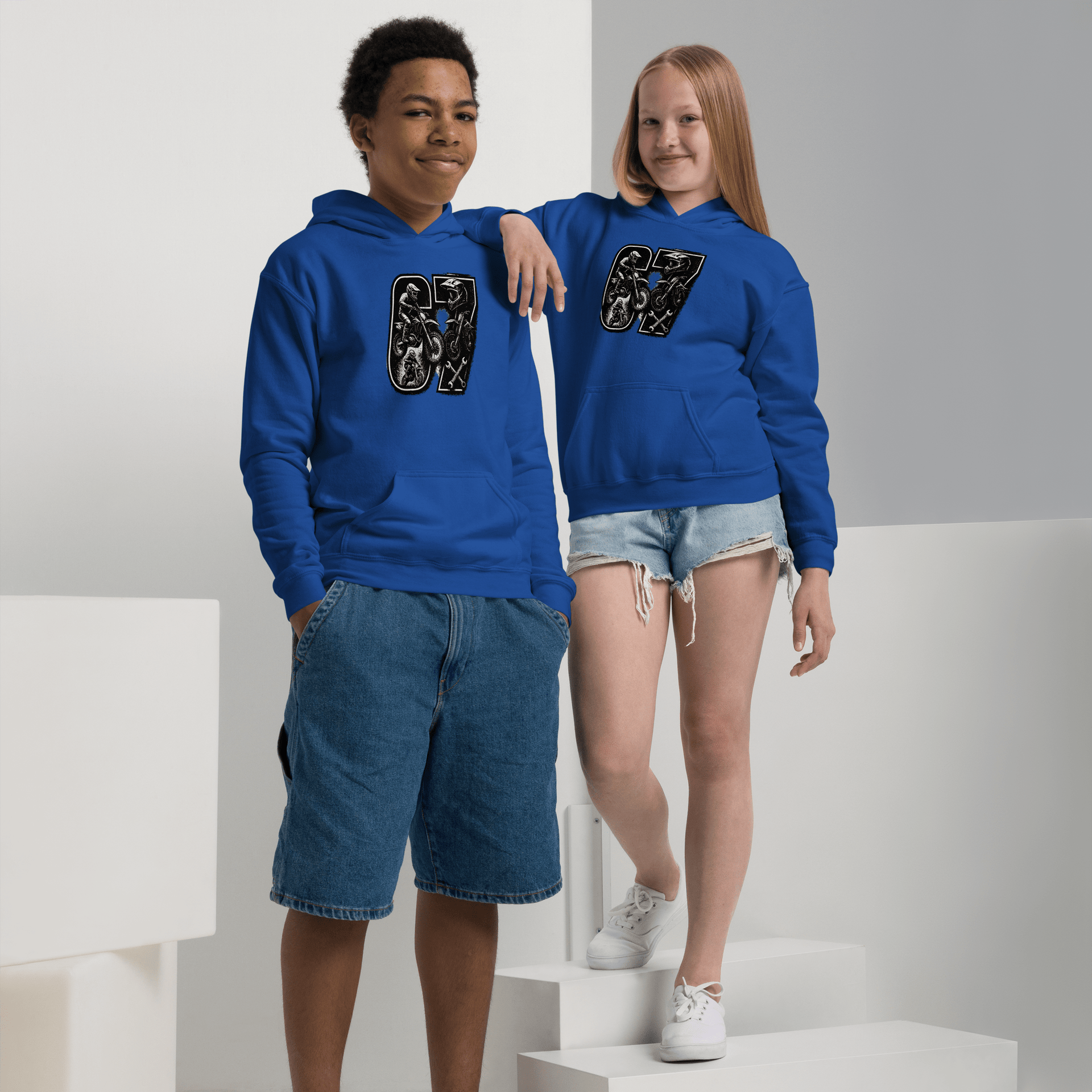 SixSeven Youth hoodie | Kirik Motorsports Moto & ATV Apparel