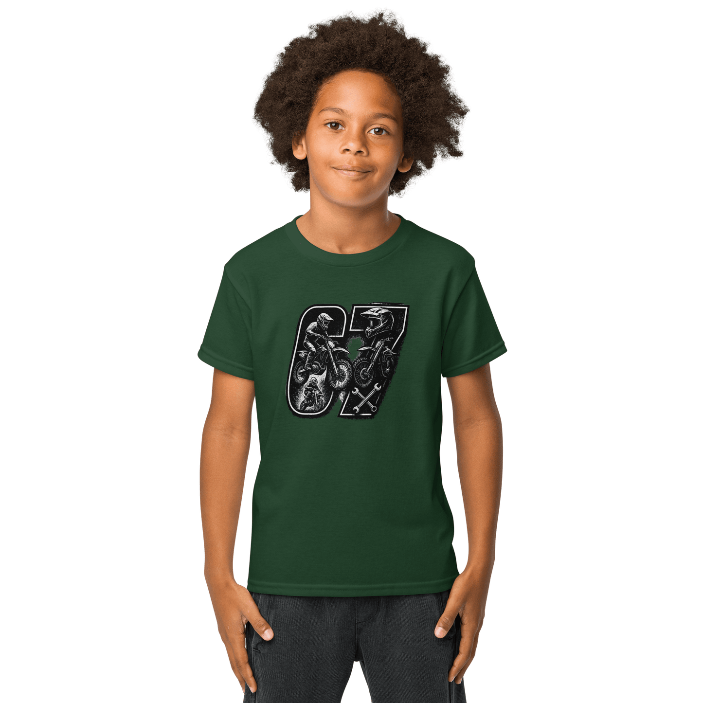 SixSeven youth t-shirt Forest Green - Kirik Motorsports