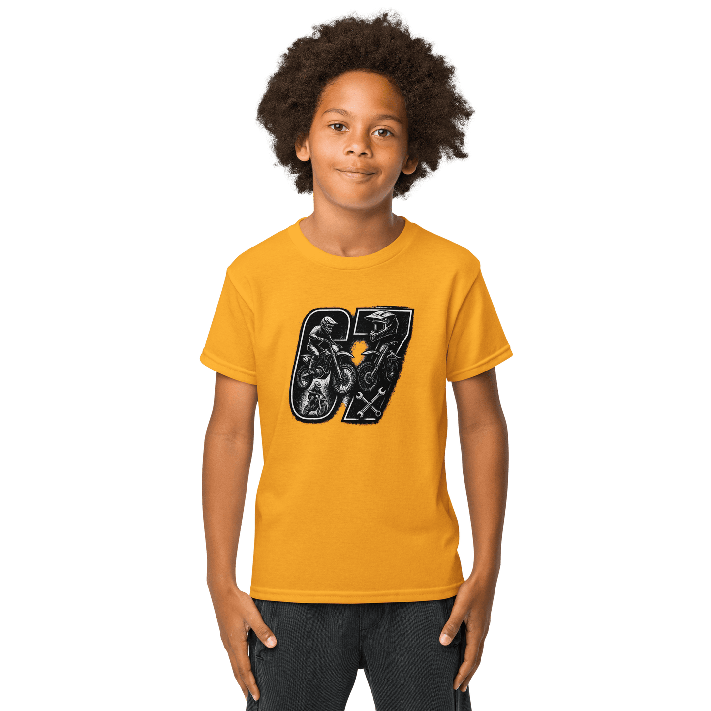 SixSeven youth t-shirt Gold - Kirik Motorsports