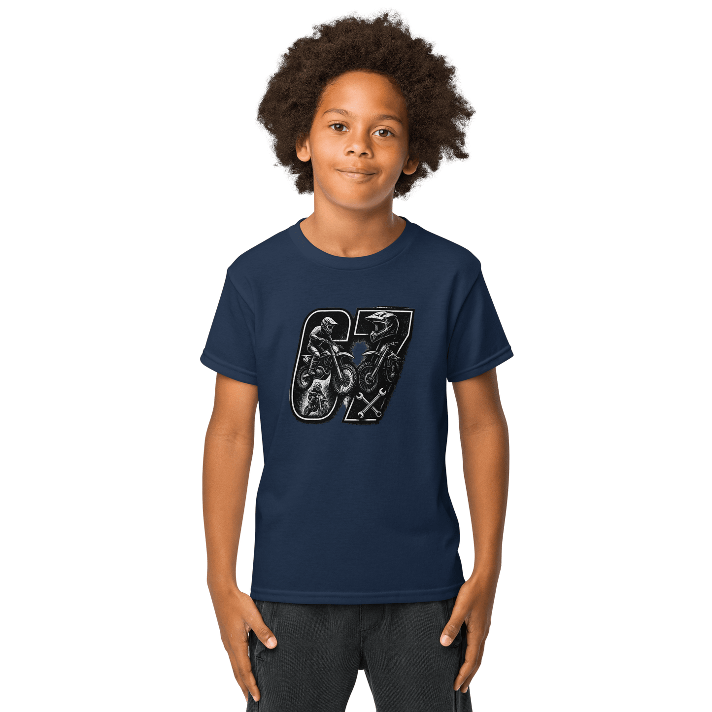 SixSeven youth t-shirt Navy - Kirik Motorsports