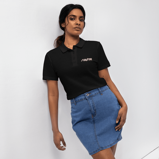 Sunstar Women’s polo shirt Black - Kirik Motorsports