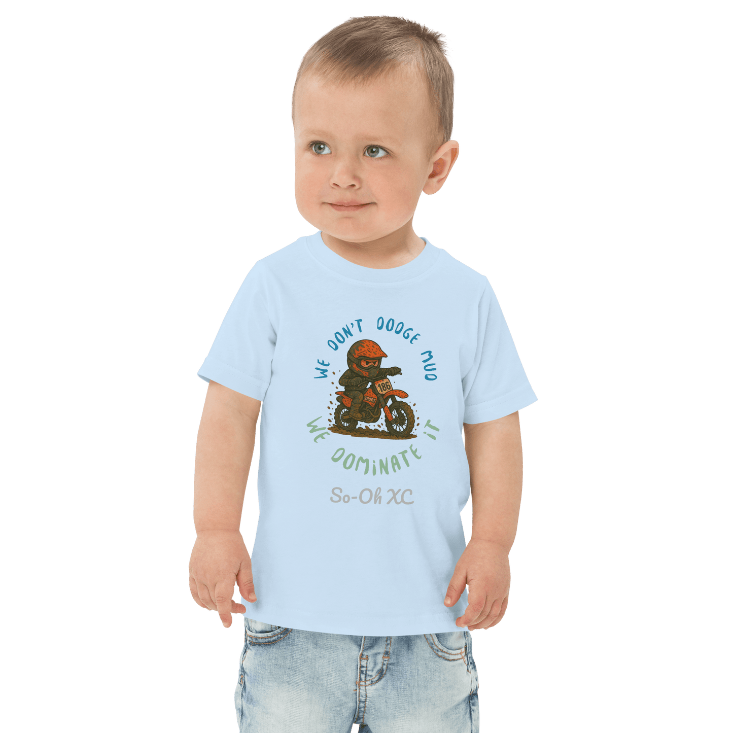 Toddler So - Oh Bike t-shirt Light Blue - Kirik Motorsports