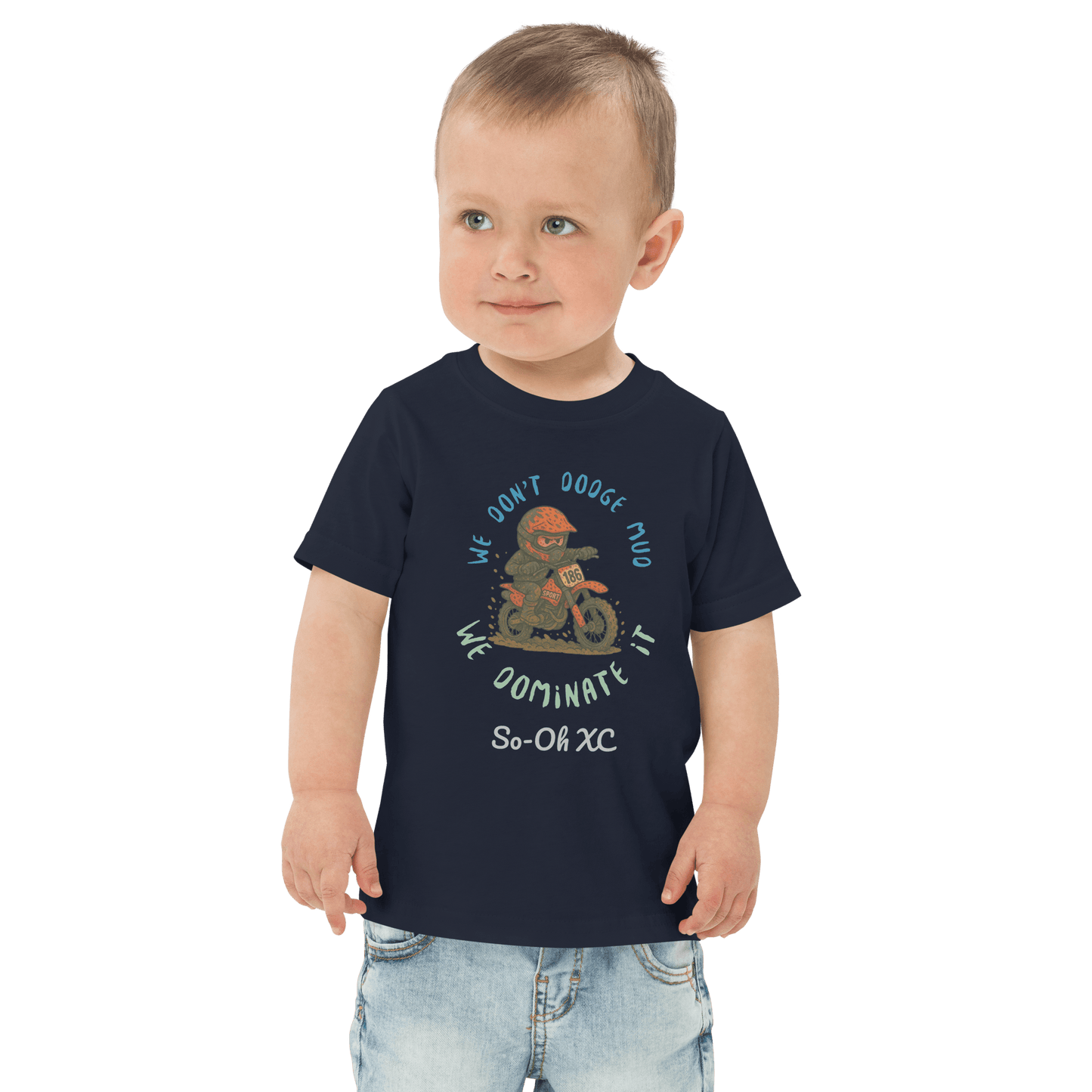 Toddler So - Oh Bike t-shirt Navy - Kirik Motorsports