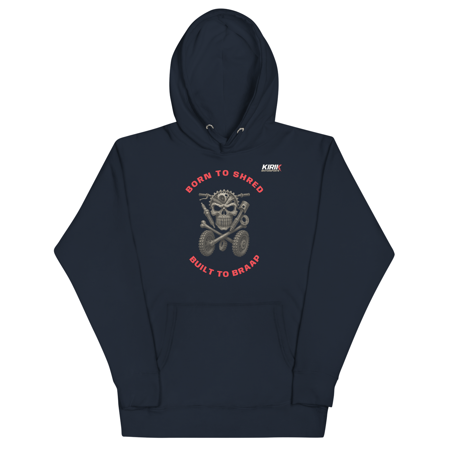 Unisex Adult Braap Hoodie Navy Blazer - Kirik Motorsports