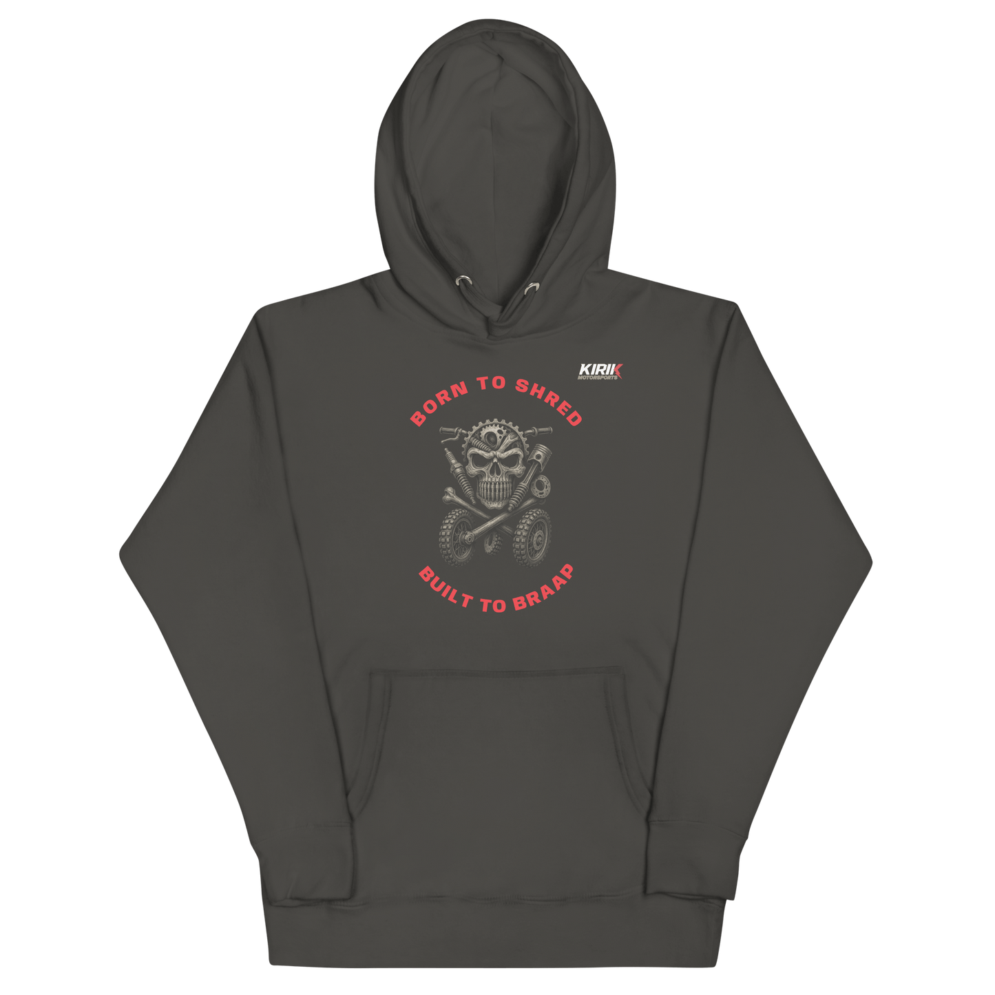 Unisex Adult Braap Hoodie Vintage Black - Kirik Motorsports