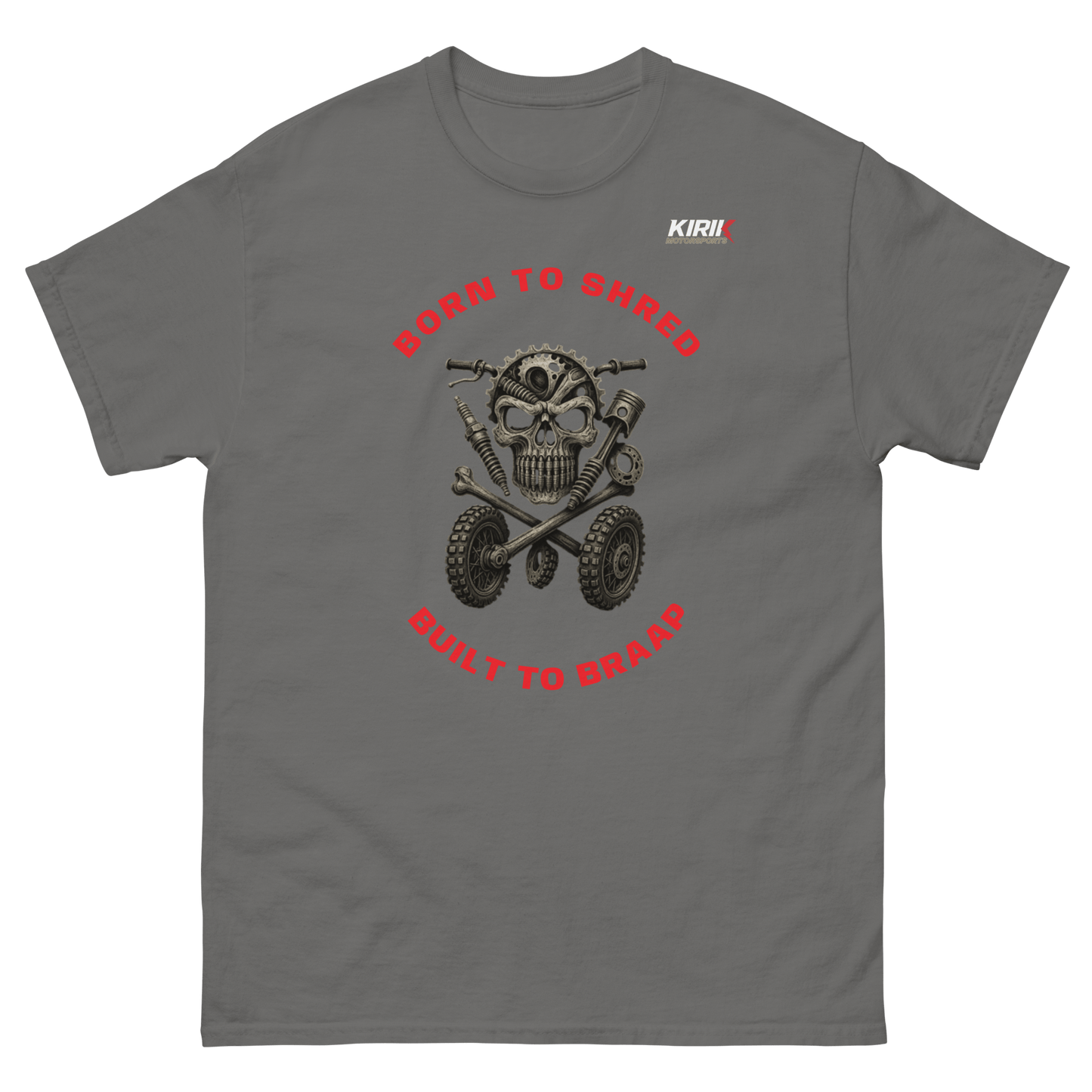 Unisex Braap tee Charcoal - Kirik Motorsports