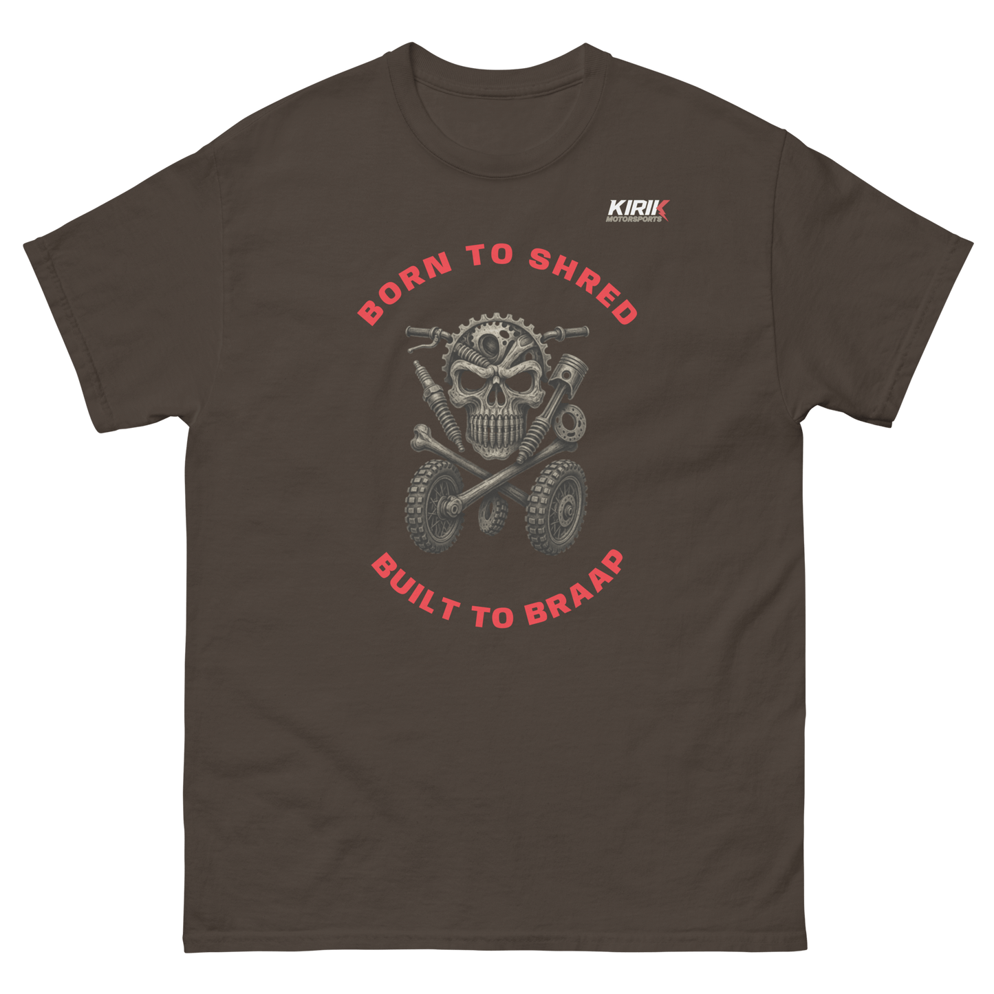 Unisex Braap tee Dark Chocolate - Kirik Motorsports