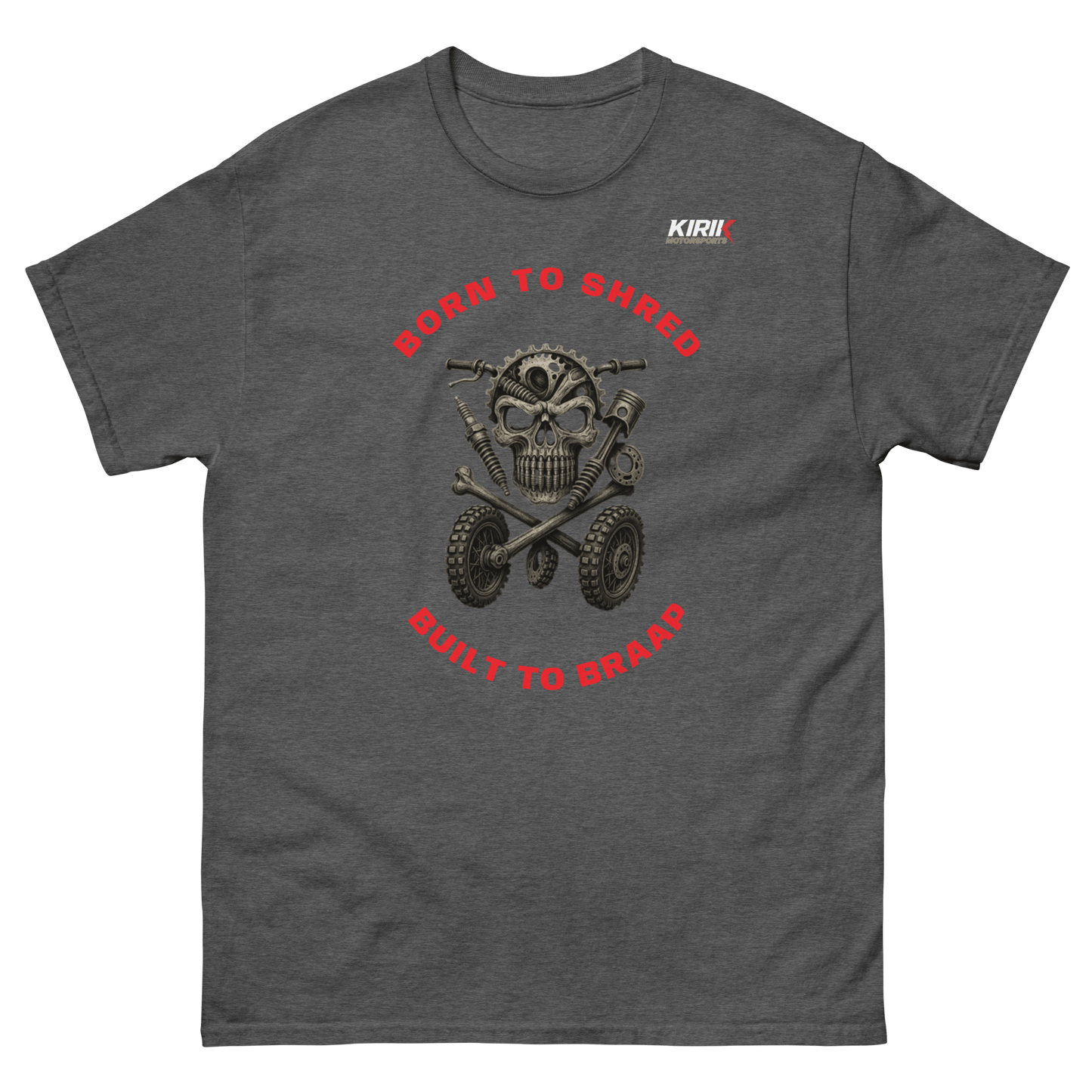 Unisex Braap tee Dark Heather - Kirik Motorsports