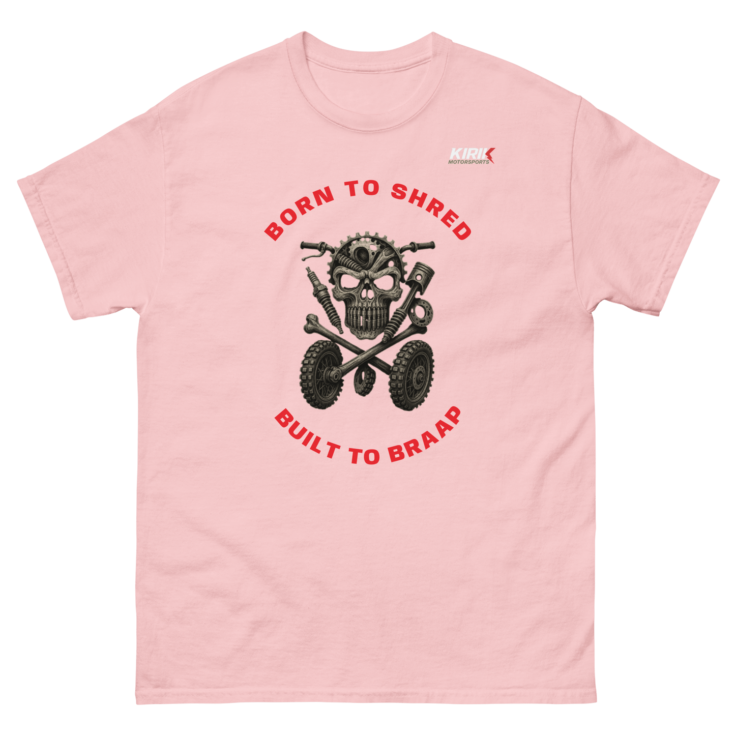 Unisex Braap tee Light Pink - Kirik Motorsports
