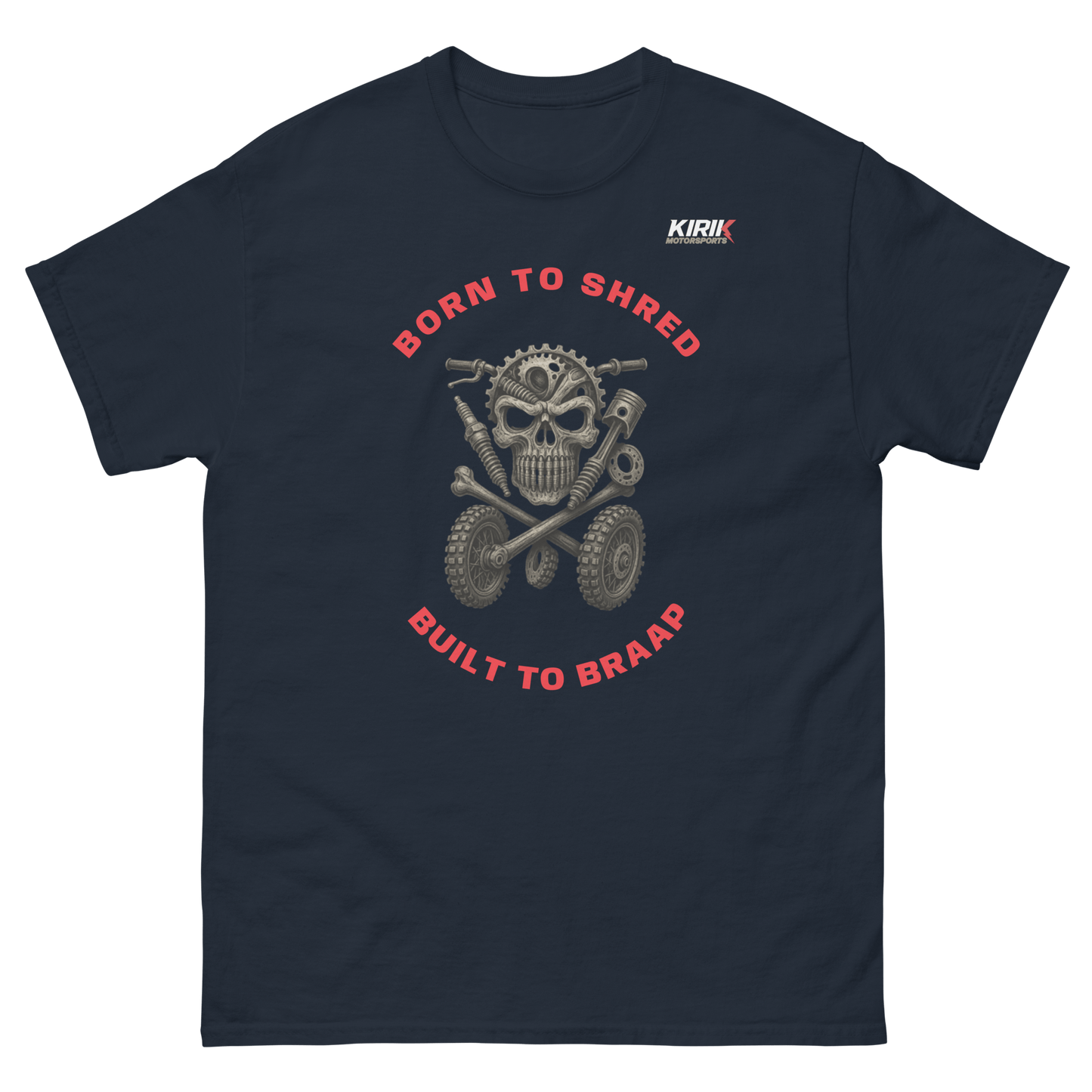 Unisex Braap tee Navy - Kirik Motorsports